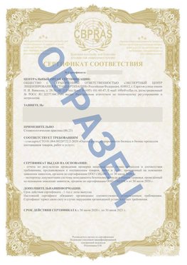 Образец Сертификат СТО 01.064.00220722.2-2020 Усть-Кут Сертификат СТО 01.064.00220722.2-2020 