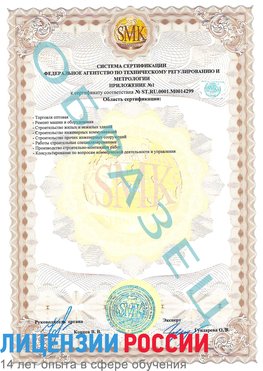 Образец сертификата соответствия (приложение) Усть-Кут Сертификат ISO 14001